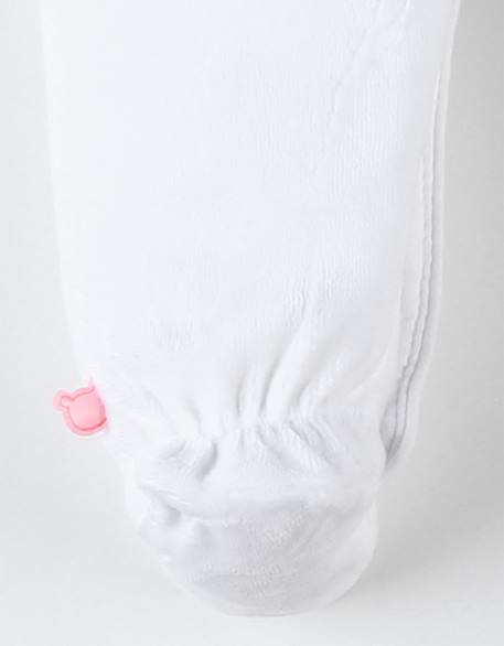 Pyjama dors-bien en velours Blanc 3 - vertbaudet enfant 