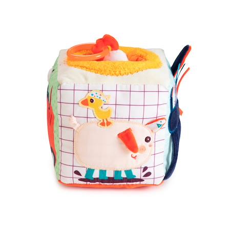 Cube sonore d'activités ferme Beige 3 - vertbaudet enfant 