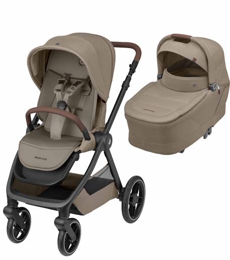 Poussette naissance oxford avec nacelle sense Graphite twillic+Noir twillic+Truffe twillic+Vert twillic 13 - vertbaudet enfant 
