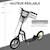 Trottinette patinette enfant grands pneus guidon réglable 2 freins béquille Blanc+Noir 8 - vertbaudet enfant 