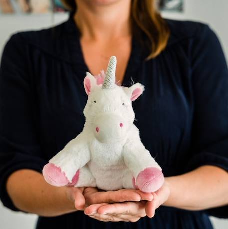 Peluche bouillotte licorne junior Blanc 2 - vertbaudet enfant 
