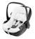 Housse pour siège-auto en coton bio pour pebble 360 pro / pebble 360 Blanc naturel 1 - vertbaudet enfant 