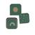 Lot de 3 boites gigognes en inox happy rascals smile Vert 4 - vertbaudet enfant 