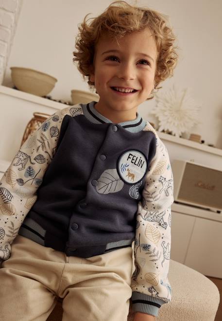 Veste teddy bébé en molleton ultra chaud félintrépide Bleu 1 - vertbaudet enfant 