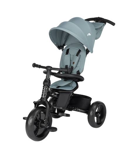 Poussette et tricycle bébé 2 en 1 windy Bleu minéral+Gris teinté+Vert minéral 1 - vertbaudet enfant 