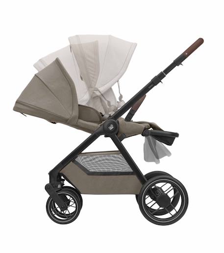 Poussette naissance oxford avec nacelle sense Graphite twillic+Noir twillic+Truffe twillic+Vert twillic 15 - vertbaudet enfant 
