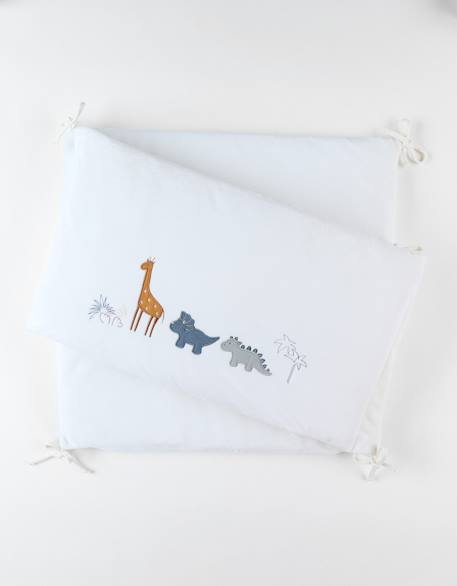 Tour de lit tiga stegi & ops en veloudoux Blanc 1 - vertbaudet enfant 