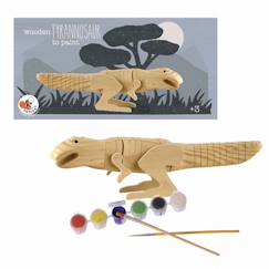 Tyranosaure en bois à peindre  - vertbaudet enfant
