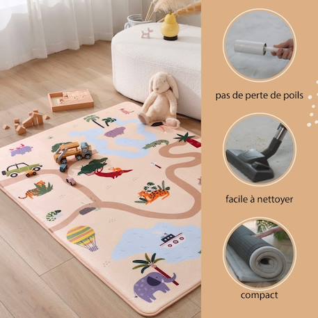 Tapis de jeu enfant à mémoire de forme cloud play safari Play safari 5 - vertbaudet enfant 