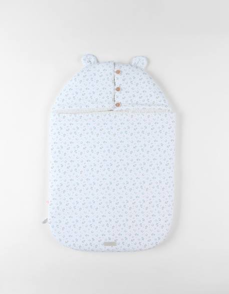 Nid d'ange en jersey et sherpa Blanc 1 - vertbaudet enfant 