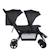 Poussette double pour enfants d'âges rapprochés teamy Graphite minéral 2 - vertbaudet enfant 