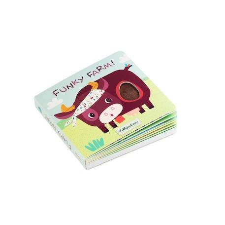 Livre tactile et sonore ferme Vert 1 - vertbaudet enfant 