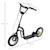 Trottinette patinette enfant grands pneus guidon réglable 2 freins béquille Blanc+Noir 7 - vertbaudet enfant 
