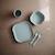 Lot de 2 assiettes carrées Ivoire+Sage 6 - vertbaudet enfant 