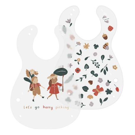 Bavoirs imprimés (2pcs) en eva transparent Marron+Multicolore+Transparent 4 - vertbaudet enfant 