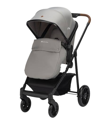 Poussette 3 en 1 i-size avec assise convertible en nacelle et cosi, haze Gris mineral 2 - vertbaudet enfant 
