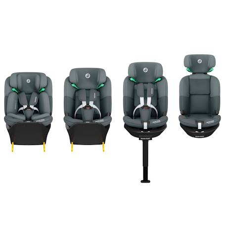Siège auto pivotant  evolutif et i-size emerald 360 s, Graphite tonal+Noir tonal+Tonal truffle 5 - vertbaudet enfant 