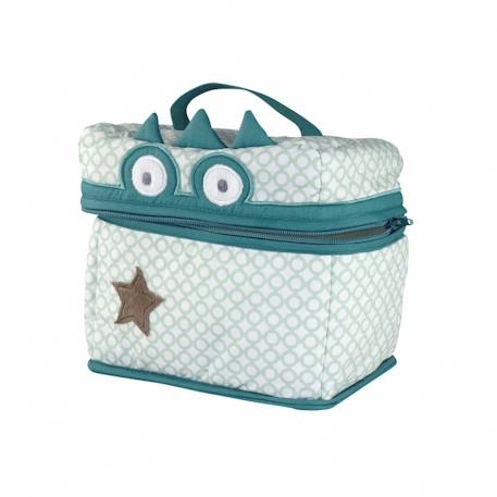 Trousse de toilette crocodile Vert canard 1 - vertbaudet enfant 