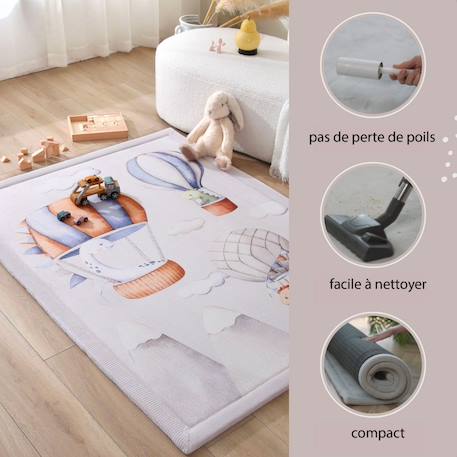 Tapis enfant à mémoire de forme cloud dino Dino 5 - vertbaudet enfant 