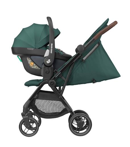 Poussette naissance ultra-compacte soho Graphite essentiel+Gris select+Truffe twillic+Vert essentiel 21 - vertbaudet enfant 
