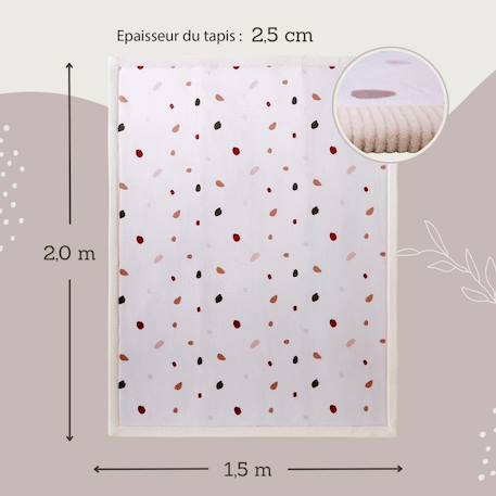 Tapis enfant à mémoire de forme cloud confetti Confetti 3 - vertbaudet enfant 