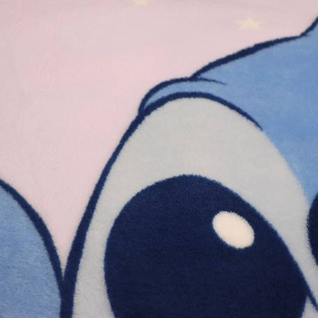 Plaid imprimé 100% polyester, Disney home Stitch happy Mauve 3 - vertbaudet enfant 