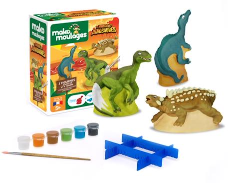 Coffret moulage 3 dinosaures Blanc 1 - vertbaudet enfant 