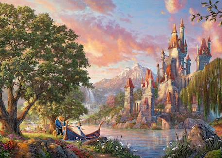 Puzzle le monde magique de belle 3000 pcs Marron 2 - vertbaudet enfant 