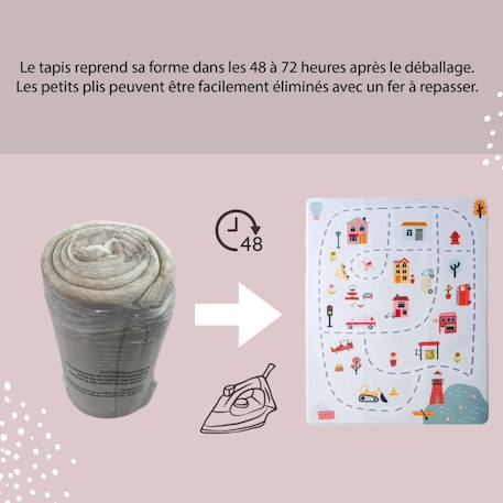 Tapis de jeu enfant à mémoire de forme cloud play city Play city 5 - vertbaudet enfant 