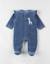 Pyjama en velours côtelé girafe Bleu 1 - vertbaudet enfant 