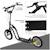 Trottinette patinette enfant grands pneus guidon réglable 2 freins béquille Blanc+Noir 9 - vertbaudet enfant 