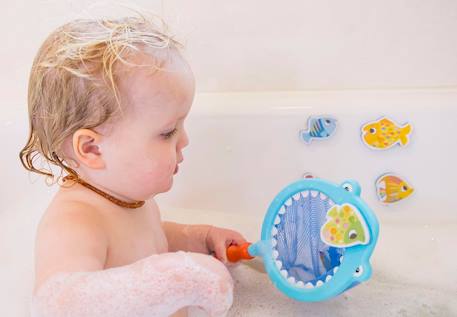 Jeu de bain requin attrape-poissons Bleu 2 - vertbaudet enfant 