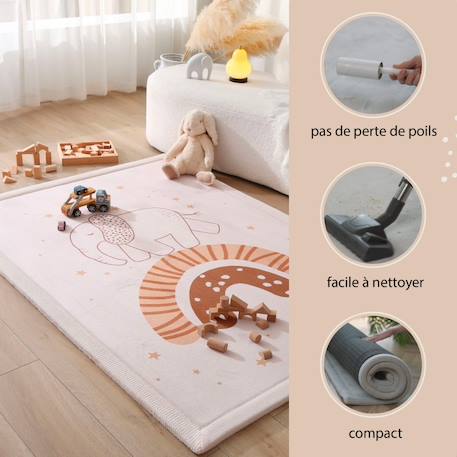 Tapis enfant à mémoire de forme cloud rainbow Rainbow 5 - vertbaudet enfant 
