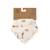 Lot de 2 bavoirs bandanas Blanc+Ecru imprimé 10 - vertbaudet enfant 
