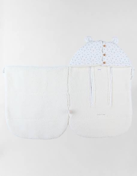Nid d'ange en jersey et sherpa Blanc 5 - vertbaudet enfant 