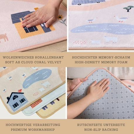 Tapis de jeu enfant à mémoire de forme cloud play safari Play safari 4 - vertbaudet enfant 