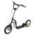 Trottinette patinette enfant grands pneus guidon réglable 2 freins béquille Blanc+Noir 6 - vertbaudet enfant 