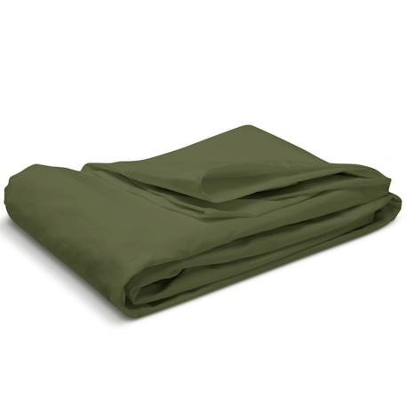 Drap housse uni percale de coton bonnet 28cm Anthracite+Gris clair+Kaki+Moutarde 12 - vertbaudet enfant 