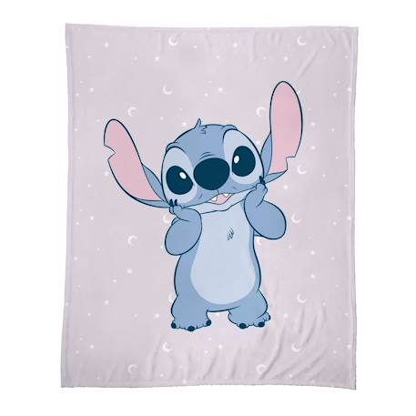 Plaid imprimé 100% polyester, Disney home Stitch happy Mauve 1 - vertbaudet enfant 