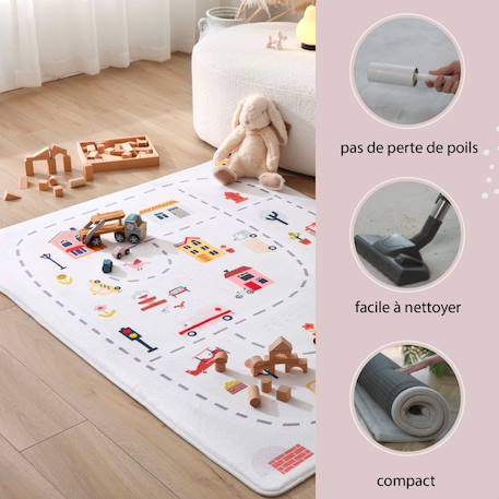 Tapis de jeu enfant à mémoire de forme cloud play city Play city 4 - vertbaudet enfant 