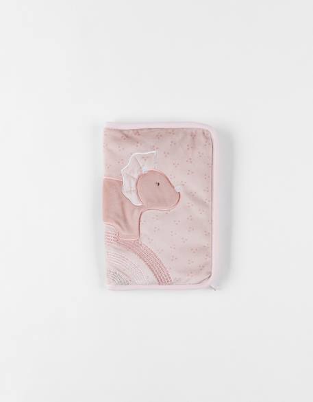 Protège carnet de santé popsie en veloudoux® Rose 1 - vertbaudet enfant 