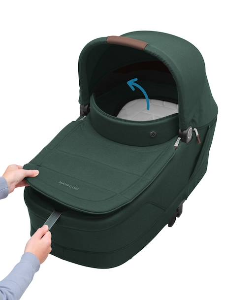 Poussette naissance oxford avec nacelle sense Graphite twillic+Noir twillic+Truffe twillic+Vert twillic 24 - vertbaudet enfant 