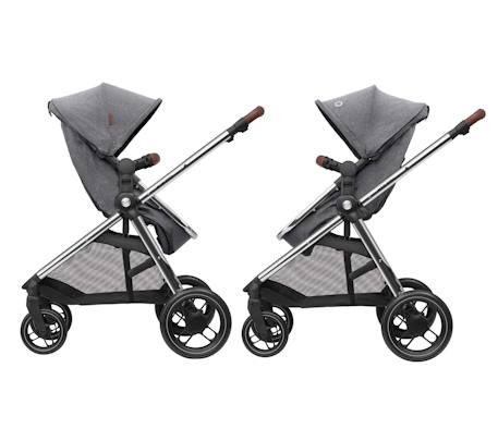 Poussette 2 en 1 avec nacelle intégrée zelia 3 luxe Gris twillic 2 - vertbaudet enfant 