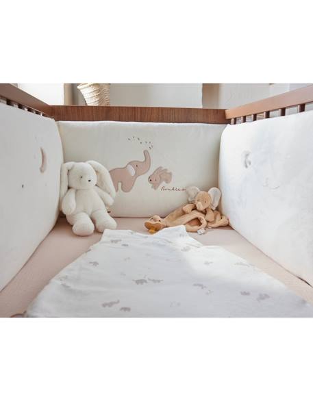 Tour de lit en veloudoux Ecru 2 - vertbaudet enfant 