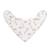 Lot de 2 bavoirs bandanas Blanc+Ecru imprimé 2 - vertbaudet enfant 