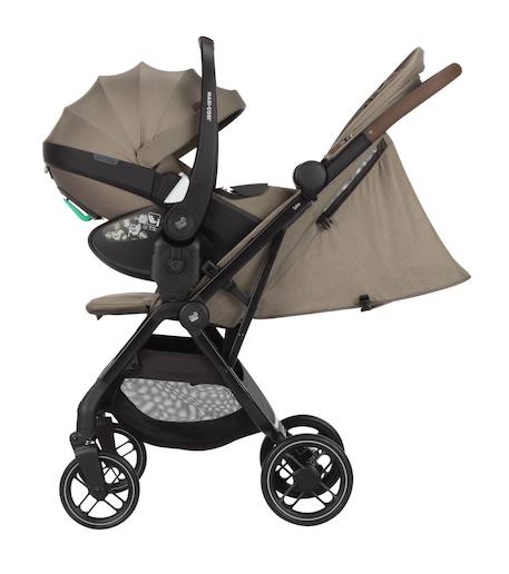 Poussette naissance ultra-compacte soho Graphite essentiel+Gris select+Truffe twillic+Vert essentiel 16 - vertbaudet enfant 