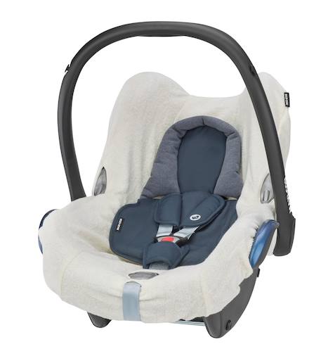 Housse éponge pour cosi cabriofix i-size Ecru 1 - vertbaudet enfant 