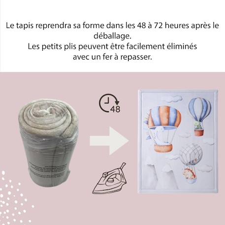 Tapis enfant à mémoire de forme cloud dino Dino 6 - vertbaudet enfant 