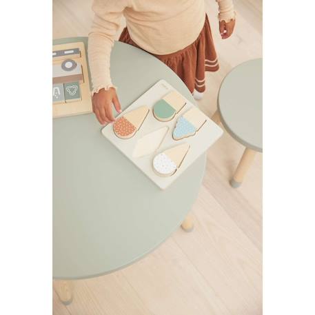 Puzzle glace en bois Beige 3 - vertbaudet enfant 