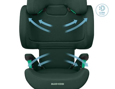 Siège auto enfant , i-size et isofix rodifix r Graphite authentique+Noir authentique+Vert authentique 15 - vertbaudet enfant 